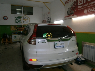 Установка ГБО на авто Honda CR-V USA газ на машину Gaz Ok Газ ОК Киев